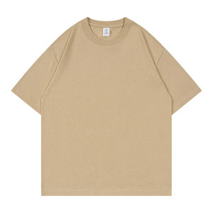 Camiseta de manga corta de algodón de alta calidad para hombre, camiseta personalizada con pantalla de logotipo bordado de gran tamaño para hombre - Product Image 2