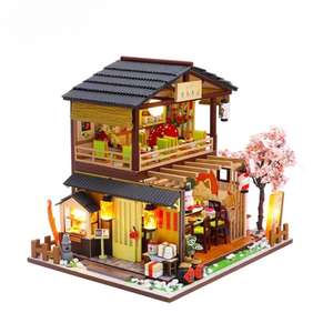 <span class=keywords><strong>Maison</strong></span> de poupée miniature en bois M2011 Gibbon <span class=keywords><strong>Sushi</strong></span>, <span class=keywords><strong>kit</strong></span> de <span class=keywords><strong>maison</strong></span> miniature à faire soi-même, <span class=keywords><strong>maison</strong></span> de poupée miniature - Product Image 2