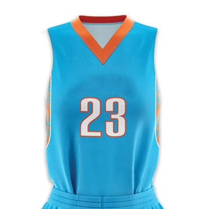 Ensemble de maillot et short de basket-ball pour hommes, respirant, avec logos personnalisés, ensemble d'uniformes de basket-ball réversible par sublimation - Product Image 4