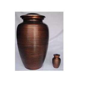 Venta caliente urnas de cremación de forma redonda tradicionales modernas para adultos urnas decorativas funerarias de latón para uso doméstico - Product Image 6