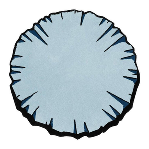 100% laine tapis rond touffeté à la main bleu jaune rose pour sol de la maison pour salon chambre cuisine tapis et ensembles noués à la main - Product Image 4