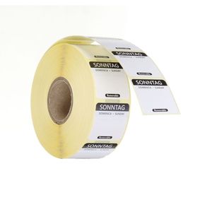 Multipropósito # 25x25 mm #   Etiquetas de Seguridad Alimentaria Black Sunday, 1000 Piezas para Fácil Remoción por HENDI - Product Image 1