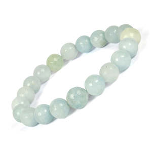 Pulsera de Cristal de Aguamarina Natural, Piedra Preciosa Curativa para el Coraje y la Claridad - Product Image 3