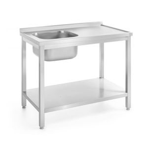 Lavello da Cucina HENDI Profi Line con Ripiano Lato Sinistro 1000x600x(H)850 mm Profondità 600 mm - Product Image 1