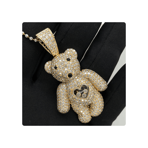 Bijoux de mode Cartoon Style Lab Cvd Diamant Pendentif 14kt Or Jaune Avec Vs Si Diamant Pureté à Vendre de l'Inde - Product Image 6