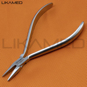 LIKAMED Goslee Ortho Plier 14 cm Pince orthodontique à nez plat allemand en acier inoxydable CE Équipements dentaires - Product Image 4
