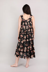 Vestido de noche largo de algodón de moda para mujer Suave de secado rápido Transpirable Suave Todas las estaciones Camisón elegante - Product Image 6