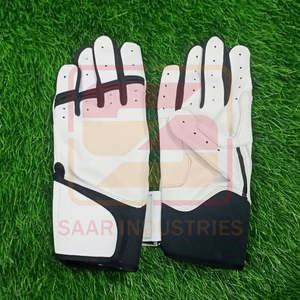 Meilleure vente Gants de baseball en cuir souple très confortables Gants de frappeur professionnels à longue sangle pour l'entraînement au frappeur - Product Image 3