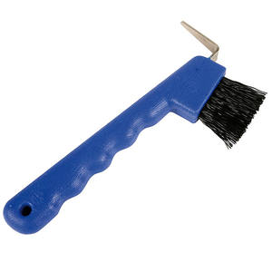 Pinceau à sabots en plastique à prise facile avec brosse Outil de maréchal-ferrant Logo personnalisé Pic à sabots avec brosse OEM - Product Image 4