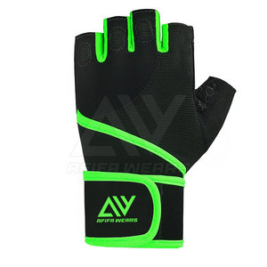 High Quality Breathable Leather Non-Slip Waterproof Sports <b>Gloves</b> for Weight Lifting Cycling Training Comfort Support for - Product Image 2