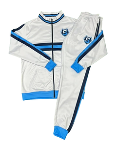 Personalizado bajo MOQ calentamiento fútbol hombres entrenamiento 2 piezas chándal Atlético cremallera completa deportes activos conjuntos - Product Image 1