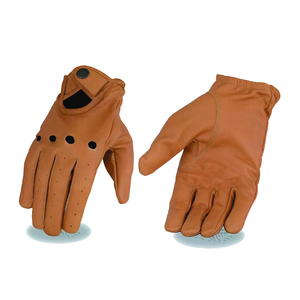 Gants de course de moto en cuir professionnels avec logo personnalisé Gants de motard de protection noirs Anti-dérapant Respirant OEM Gear - Product Image 3