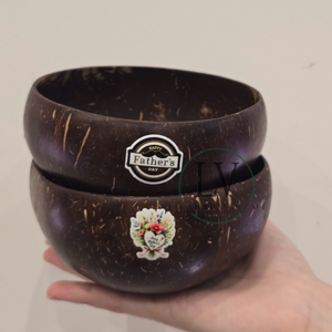 Prix pas cher 100% Naturel Grand Jumbo Petit Acai Coquille De Noix De Coco Bols Ensemble Logo Gravé Personnalisé Bol De Noix De Coco Du Vietnam - Product Image 4