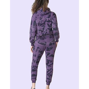 Trajes Deportivos Tie Dye de Marca Privada de Alta Calidad para Mujer, Personaliza Tu Propio Diseño - Product Image 2