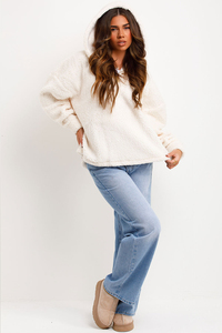 Sudadera de cuello simulado personalizada Sudadera de cuello alto sudadera con logotipo bordado impreso mujeres hombres algodón sudadera de gran tamaño - Product Image 2