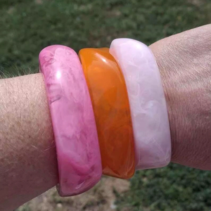 Bracelets et joncs en résine pour femmes, nouvelle collection, bijoux de style ange pour les fêtes et les mariages, haute qualité - Product Image 1