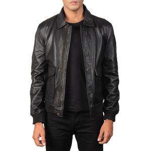 Veste bouffante d'hiver en polyester/coton pour hommes, conçue sur mesure, en vente en gros, avec col montant et fermeture éclair, style motard nageur - Product Image 5