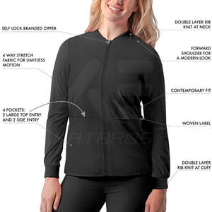 Nouvelle arrivée veste de gommage à séchage rapide au design unique uniformes hospitaliers de grande taille vente en gros de veste de gommage - Product Image 3