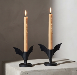 Candelabro de Metal con Diseño de Alas de Murciélago, Color Negro Mate, Decorativo para Decoración Gótica del Hogar, Mesa de Halloween - Product Image 5