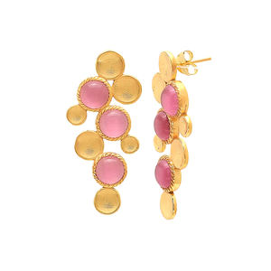 New Arrival <b>Long</b> Tassels <b>Earrings</b> Unique Colours Gemstone <b>Earrings</b> Classic Design <b>Earrings</b> by Gemstone - Product Image 2