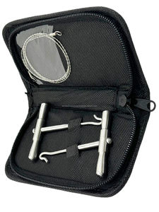 Ensemble de scies Gigli, instruments orthopédiques manuels, à un fil et deux poignées, en acier inoxydable, pour la chirurgie osseuse, usage vétérinaire et humain, Classe I - Product Image 5