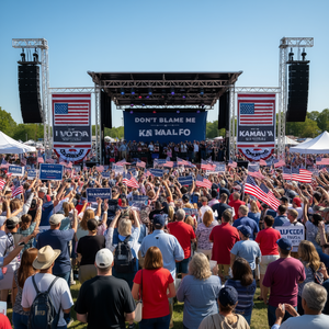 Camiseta de manga larga con diseño de bandera americana vintage: No me culpes, voté por Kamala - Product Image 3
