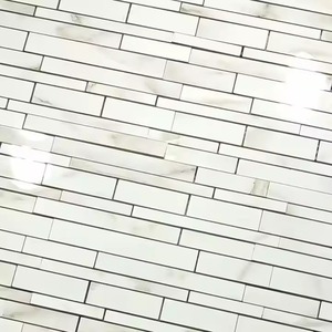 Qualité européenne Miroir en verre en porcelaine polie le plus demandé Décoration 3D Design BackSplash Mosaïque Carreaux muraux - Product Image 2