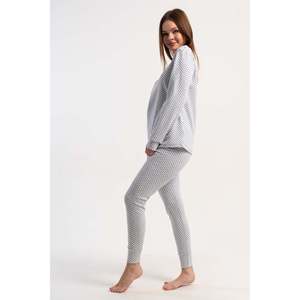 Conjunto de Pijama Ovalado Vienetta con Mangas Largas y Cinturón en la Cintura - Product Image 2