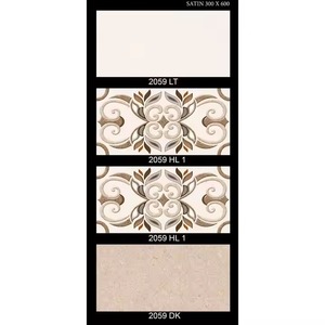 Menor Preço 300x600 Digital Brilhante Cerâmica Wall Tiles Fornecimento de Fábrica 30x60cm Brilhante Glazed 12x24 Telhas Taxa Barato - Product Image 6