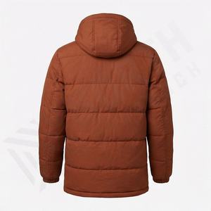 Parka de Invierno con Capucha, Acolchada, de Diseño, Abrigo Exterior de Algodón, Aislamiento de Poliéster, para Uso en Exteriores, Chaqueta Térmica Cálida, Resistente - Product Image 2
