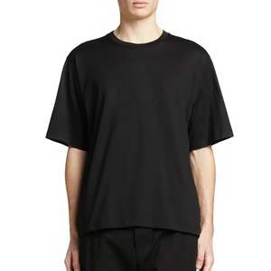 Verano Vintage manga corta moda pantalla impresa O cuello camisetas para hombres 100% algodón de gran tamaño ajuste suelto - Product Image 4