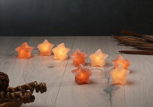 Lampe au sel de l'Himalaya rose en forme d'étoile sculptée par USB Artisanat naturel écologique pour la décoration de la maison Touche nautique et romantique - Product Image 6