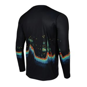 Maillot de pêche à manches longues UPF 50 + à séchage rapide personnalisé pour hommes Chemise de sublimation imperméable avec protection UV mettant en valeur votre design - Product Image 2
