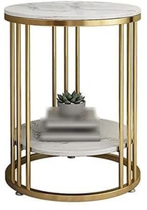 <b>Round</b> Shaped Metal <b>Table</b> With Wood Top <b>Tables</b> Accent <b>Side</b> <b>Table</b> for Living Room and Home Furniture High Quality - Product Image 3