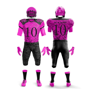 Meilleur design Produit de la plus haute qualité Ensemble d'uniformes de football pour hommes Hauts de football américain Maillot de football américain - Product Image 3