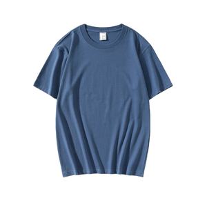 เสื้อเจอร์ซีย์คอกลมทรงโอเวอร์ไซส์สำหรับผู้ชาย เนื้อผ้าฝ้ายผสมใยไผ่ ระบายอากาศได้ดี คุณภาพสูง รับผลิตแบบ ODM ปักลายตามสั่ง พิมพ์ลาย DTG และสกรีนพิมพ์ - Product Image 1