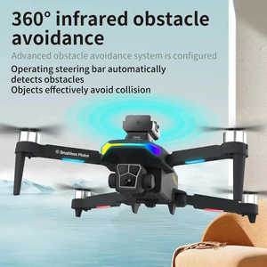 Drone F168 à Flux Optique et Évitement d'Obstacles, Moteur Brushless, Caméra HD 4K, Corps en Caoutchouc Noir, Idéal pour la Photographie Aérienne Débutante - Product Image 6