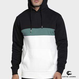Streetwear hombres sudaderas con capucha transpirable color sólido pullover Tasa de fábrica polar algodón mezclado Premium nueva llegada de alta calidad - Product Image 3