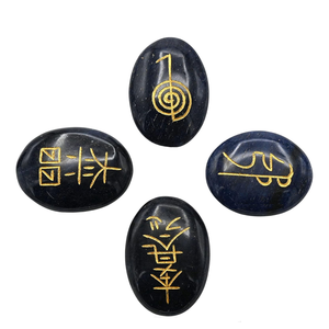 Usui Reiki Blue aventurine With Usui Reiki <b>Set</b> Symbol <b>Set</b> Natural Stone Healing Usui <b>Crystal</b> Reiki Gemstone Wholesale - Product Image 3