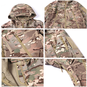 Ensemble deux pièces sur mesure pour homme, uniforme tactique, combinaison de chasse respirante en softshell pour l'hiver, pour la randonnée, la pêche, les sports d'hiver - Product Image 5