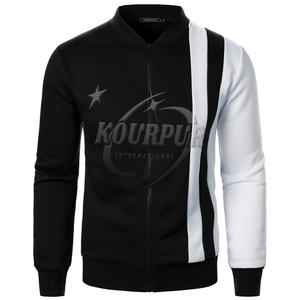Vestes pour hommes Veste de survêtement à blocs de couleurs pour hommes Bomber moderne et décontracté avec fermeture éclair Vestes de sport légères - Product Image 5