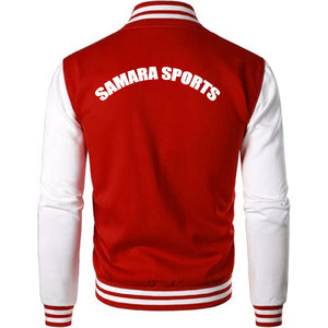 Chenille bordado invierno Varsity béisbol bombardero manga de cuero Letterman Varsity chaquetas para hombres - Product Image 3