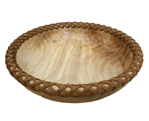 Cuenco de sopa de madera de acacia de alta calidad, utensilios de cocina de diseñador de gran tamaño, Ideal para servir alimentos y frutas por ACMI - Product Image 1