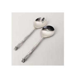 Mango hecho a mano de acero inoxidable, juego de servidor de ensaladas con espejo pulido de alta calidad, gran oferta - Product Image 3