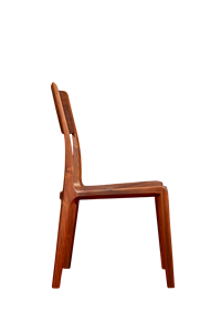 <b>Mid</b>-<b>Century</b> <b>Modern</b> Solid Walnut <b>Dining</b> <b>Chair</b> PU Finished Wooden <b>Chair</b> for Home Hotel Apartment or Villa Use - Product Image 5