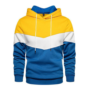 Pull à capuche à manches longues de haute qualité pour hommes, design chaud d'hiver à la mode, teint uni, dernière saison - Product Image 1