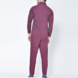 Conjunto de chándal de gimnasio atlético para hombre con servicio OEM, logotipo personalizado, cremallera completa, diseño impreso transpirable para deportes de verano, venta al por mayor - Product Image 3