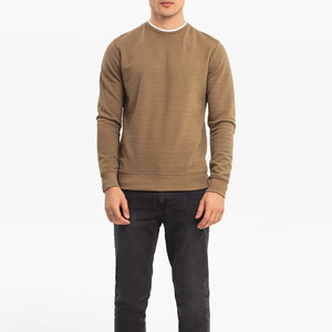 Personalizado en blanco de algodón pulóver sudaderas cuello redondo OEM hombres sudaderas con capucha al por mayor de algodón grueso pesado sudaderas - Product Image 2