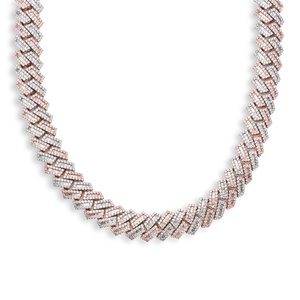 Moissanite Baguette Diamond Cuban Link <b>Chain</b> S925 <b>Silver</b> Iced Out Hip Hop Style Jewelry for <b>Men</b> Statement Cuban <b>Chain</b> - Product Image 1