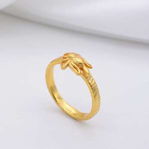 Anillo de Araña Delicado, Anillo Talismán de Insecto Dorado, Anillo Gótico de Araña de Latón, Joyería al por Mayor para Mujer - Product Image 4